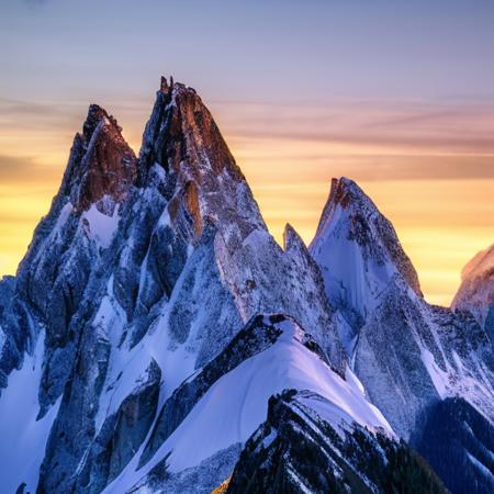 vertical mountain peaks