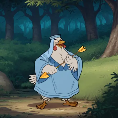Lady Kluck (Robin Hood 1973) illustrious