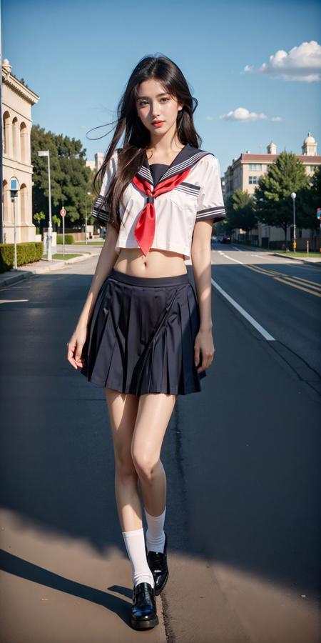 Sailor Uniform || 露脐JK制服- v1.0 | Stable Diffusion LoRA | Civitai