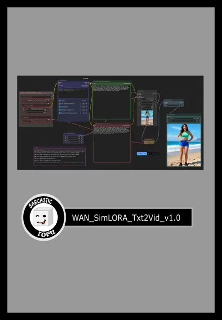 ComfyUI beginner friendly Text-to-Video WAN 2.1 GGUF Workflow (With LORAs) by SarcasticTOFU