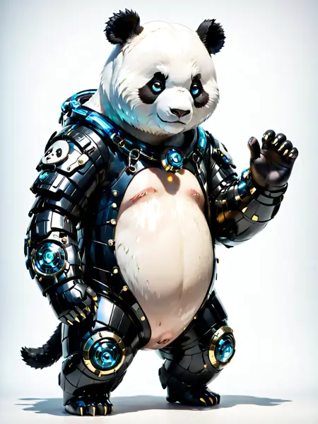 SDXL LORA 动物用高科技铠甲 HTA  High tech armor for animal