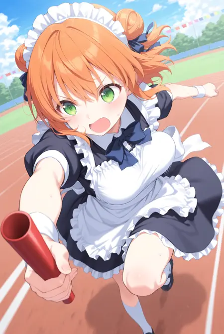 [Illust&XL] relay baton / relay race / リレーバトン