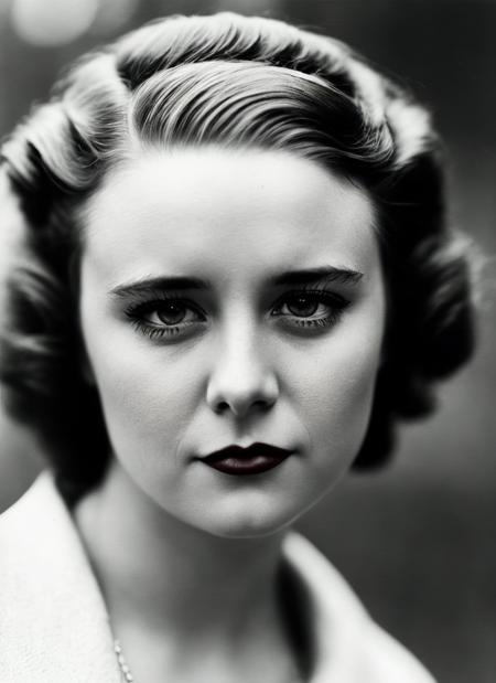 A 1930s professional photograph of sks woman, ((detailed face)), (High Detail), Sharp, 8k, ((bokeh)), <lora:locon_alessandra_v1_from_v1_64_32:1.3>