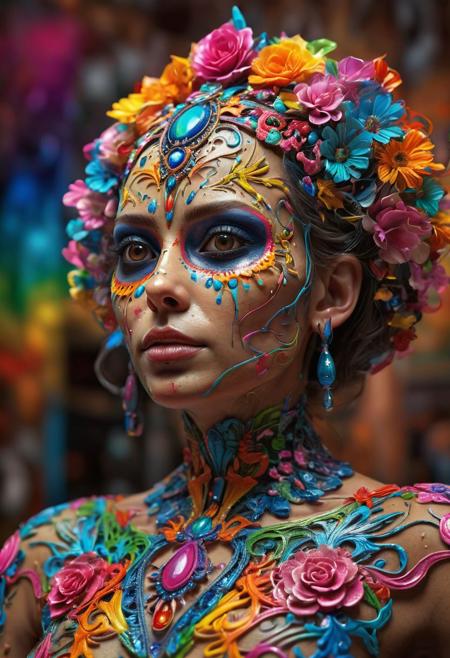 <lora:md2034:0.5> colorful, paint splatter,
(simple_background:1.3), symmetry, (no_humans:1.3),, (masterpiece:1.3), (best_quality:1.3), (ultra_detailed:1.3), 8k, extremely_clear, realism, (ultrarealistic:1.3),, insane details, intricate details, hyperdetailed, ultra detailed, extreme detailed, highest detailed, high_detail, colorful, beautiful, hdr, photorealistic, highres, ultra_high_res, photography, aesthetic, extremely_delicate, Mexican cantina