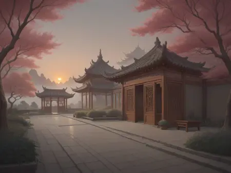 Stereotypical chinese villa/garden/shrine (PONY/IL)