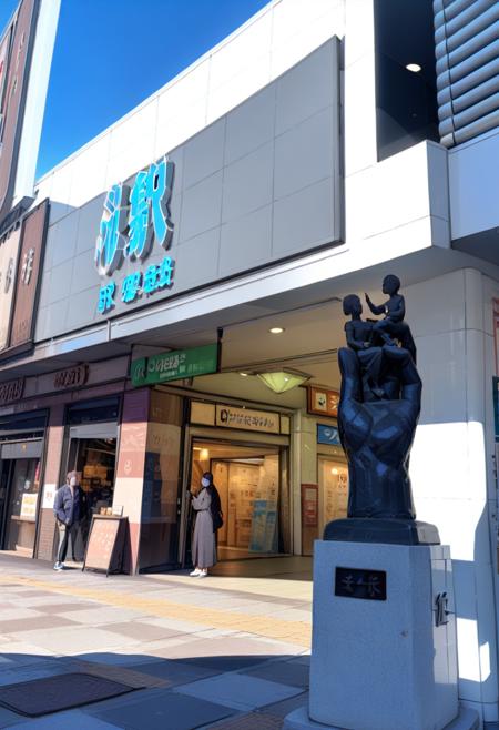 池袋駅東口(北) east exit of Ikebukuro station SDXL SDXL_V1