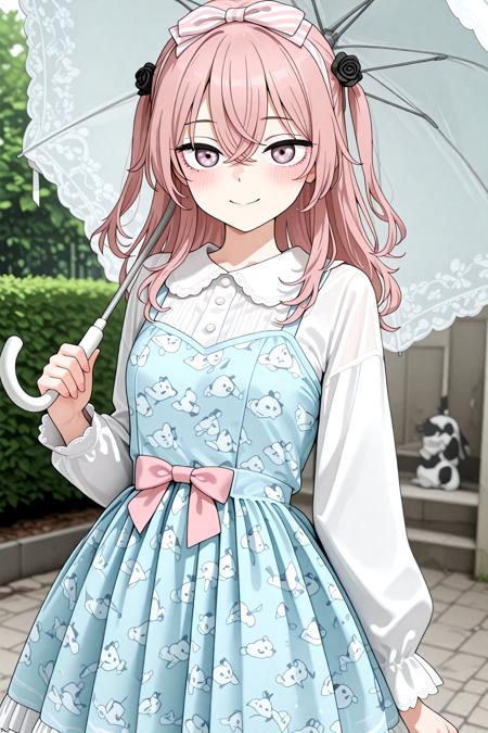 Pochacco Stars Print Blue and Pink Sweet Dress - Illu v1.0