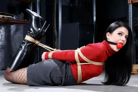 Hogtied and heels