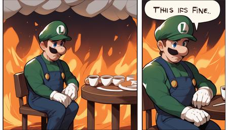 This Is Fine Meme | Concept LoRA XL v1.0