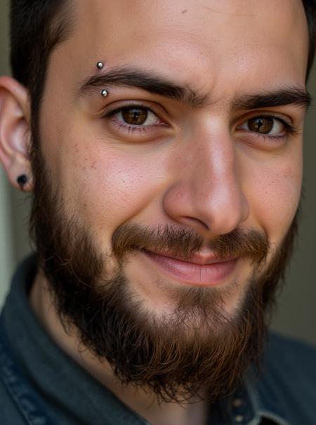 NosePiercing [Face Piercings] - Flux Eyebrows Left v1.0