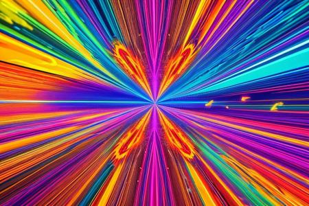 psychedelic style 3d style anime artwork, Experience a mesmerising raypunk person, vignette rendered through a glitch art abstraction, captured from a sweeping overhead view, bathed in hypnotising volumetric lighting - a visual delight reminiscent of retro-futurism and digital dissonance, . vibrant colors, swirling patterns, abstract forms, surreal, trippy,