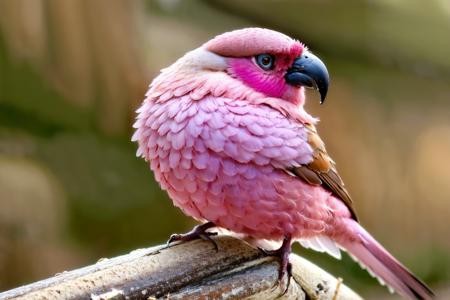 (masterpiece, best quality:1.2), ultra-detailed, Pink and brown bird, (realistic:1.5), <lora:EdobBirds_v1.0:1>