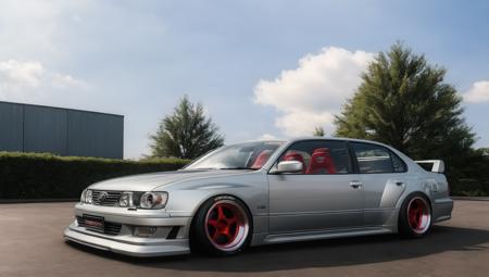 (CarXjohnson:0.5) (GrandSedan:1) "JZX100" Toyota Chaser wide body, detailed Work Wheels