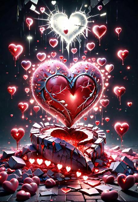 a broken heart  ral-vltne <lora:ral-vltne-sdxl:1>