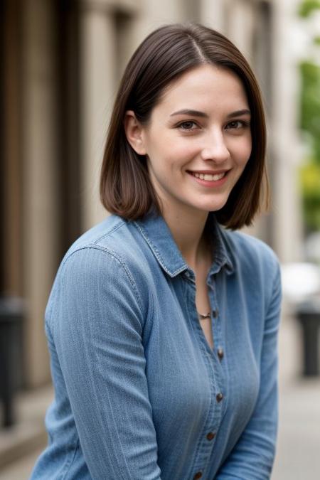 young girl smiling