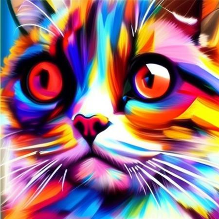 0xwpap, portrait of a fantasy cat, funny, with glasses