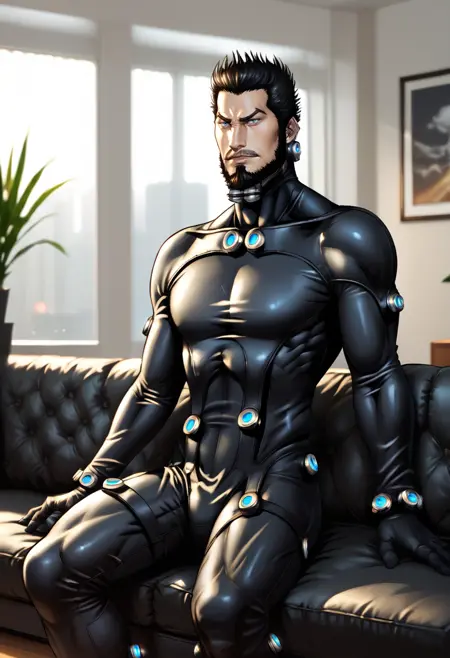 Daizaemon Kaze aka Muscle Rider (Gantz) for PonyXL