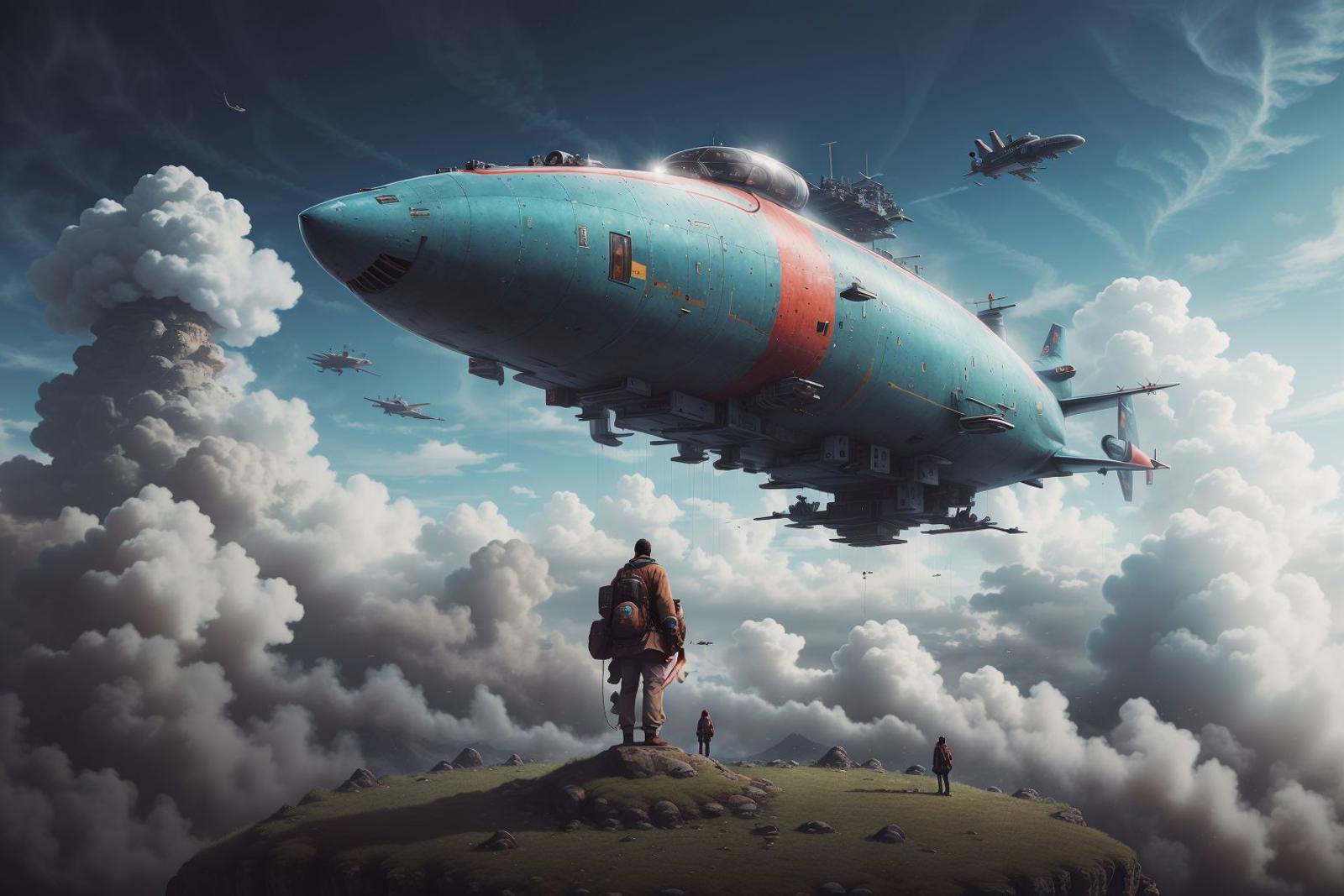  巨大飞空艇  Giant airship image by ChaosOrchestrator