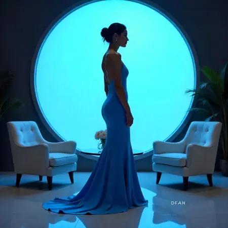 Modern elegance with a retrofuturistic touch [LORA] [FLUX]