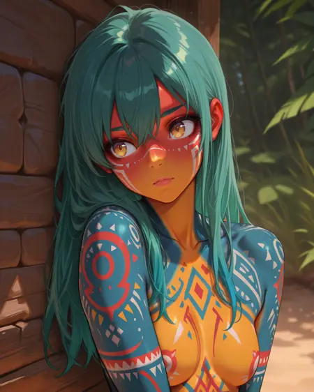 Bodypaint/Multicolored skin