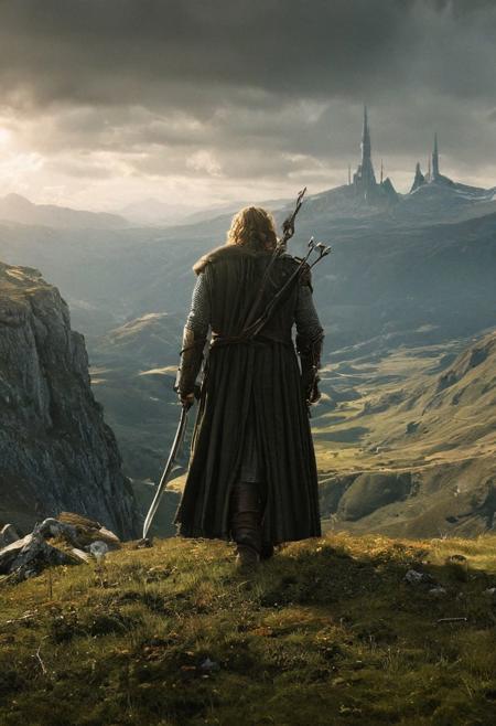Completely The world of the Lord of the Rings, Helm's fall absolutely nothing, pure black, detailed, but the Lord of the Rings of life are rising, FastNegativeV2, ral-dissolve, digital art