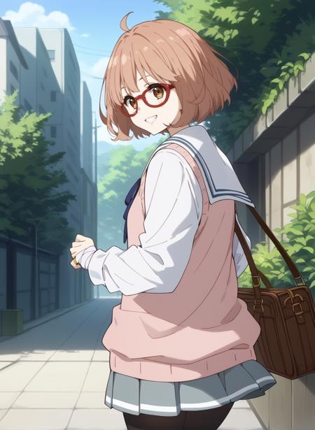 kuriyama_mirai, brown hair, brown eyes, short hair, glasses, bob cut, ahoge,idol,black thighhighs,bow,bowtie,gloves,hat,hair bow,headset,high heels,pink dress,pink shirt,pink skirt,puffy short sleeves,puffy sleeves,red bow,red gloves,red-framed eyewear,ribbon,ring,frilled skirt,black vest kuriyama_mirai, brown hair, brown eyes, short hair, glasses, bob cut, ahoge,school uniform,long sleeves,black pantyhose,cardigan,grey skirt,neck ribbon,pleated skirt,red-framed eyewear,ribbon,sailor collar,ring,serafuku,shoes,bandages kuriyama_mirai, brown hair, brown eyes, short hair, glasses, bob cut, ahoge,school uniform,long sleeves,black pantyhose,grey skirt,neck ribbon,pleated skirt,red-framed eyewear,ribbon,sailor collar,ring,serafuku,shoes,bandages,white shirt,sweater vest kuriyama_mirai, brown hair, brown eyes, short hair, glasses, bob cut, ahoge,school uniform,short sleeves,black pantyhose,blue sailor collar,blue skirt,neck ribbon,pleated skirt,red-framed eyewear,ribbon,sailor collar,ring,serafuku,shoes,bandages,white shirt,sweater vest