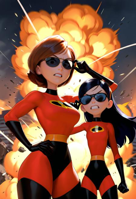 Helen Parr and Violet Parr (The Incredibles 2) v1.0