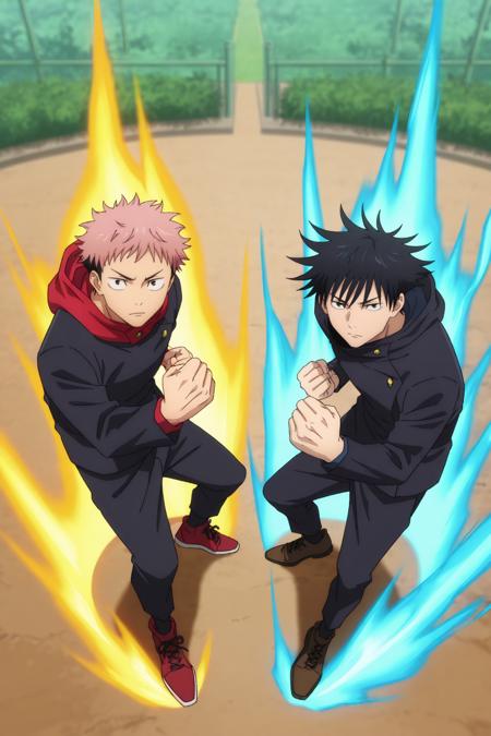 Megumi Fushiguro & Yuuji Itadori - Jujutsu Kaisen - (Illustrious) [Commission] V1