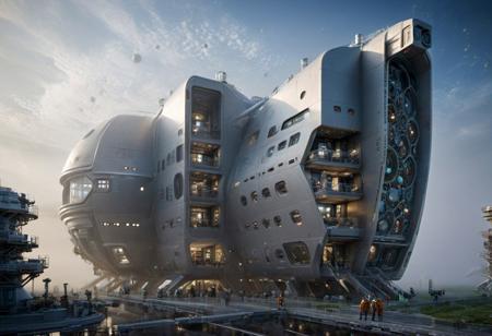 (future civilization, future street, future buildings, future vehicle:1.6),
(lots modern design housing on the spacecraft, masterpiece:1.5), 
(large file, super realistic, 4k, 8K, 16k, FHD, HD, VFX , perfect, photograpy, construction sales photograpy, Interior design, super high resolution, cinematic photography:1.2),   
(extra long shot, wide-angle lens, POV, DOF:1.1), 
(creeping fogs, dust shining in the light:1.4),
(amazing, mystery, Spectacular, Luxurious, elegance, perfect design, harmonious color:1.1),
fashion design, Modern, Modernism, mystery, Spectacular, Luxurious, elegance, perfect design,
(industrial|mechanical|gritty|metallic|sci-fi|future|Organicism_style),
[Metal|Leather|Flash|Neon|Glass|Screen|carpaint_Detailed Texture: 0.7]
[[urban landscape:**|nature landscape:**:|changeable cloud:**]:0.75],
[skyscraper:**|building:**|viaduct:**|future city:**|MRT:**|park:**|neon sign:**_urban landscape::0.85],
(blurred background:1.4),
[(background, more_details:0.3), (more_details:0.6), (more_details:0.8),
(more_details:1.2):0.65],
ng_deepnegative_v1_75t, JuggernautNegative, epiCNegative, OverallDetail, extremely detailed, vertical, void