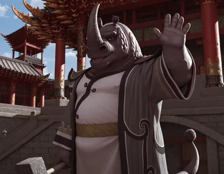 Master Thundering Rhino - kung fu panda 2 ( Illustrious )