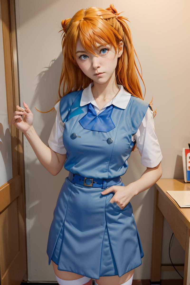 Asuka Langley - School Uniform │ Neon Genesis Evangelion image by MarkWar