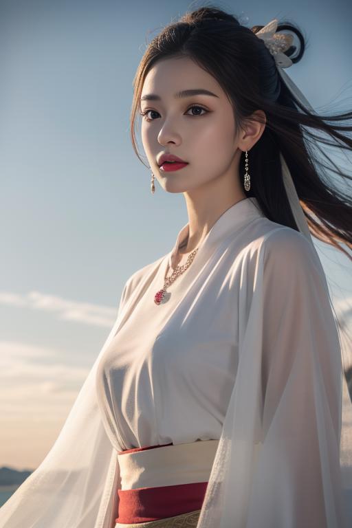 一件简单的白色汉服 a simple white hanfu image by Thxx