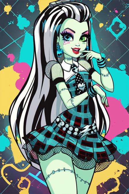 Frankie Stein (Monster High) [Pony & SD1.5] Pony