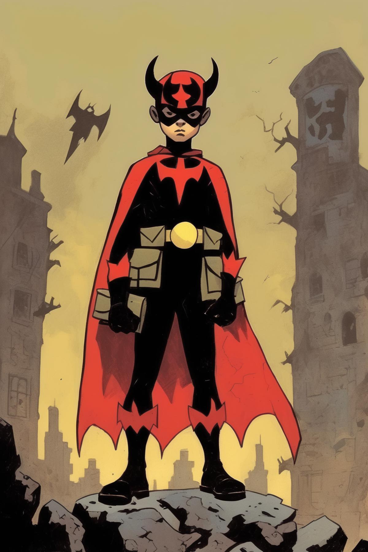 Mike Mignola Style image by Kappa_Neuro