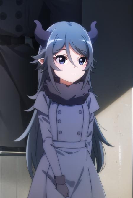 lutiabutte, <lora:lutia butte s2-lora-nochekaiser:1>,
lutia butte, long hair, bangs, black hair, hair between eyes, horns, pointy ears, (black eyes:1.5),
BREAK long sleeves, fur trim, fur collar,
BREAK indoors,
BREAK looking at viewer, (cowboy shot:1.5),
BREAK <lyco:GoodHands-beta2:1>, (masterpiece:1.2), best quality, high resolution, unity 8k wallpaper, (illustration:0.8), (beautiful detailed eyes:1.6), extremely detailed face, perfect lighting, extremely detailed CG, (perfect hands, perfect anatomy),