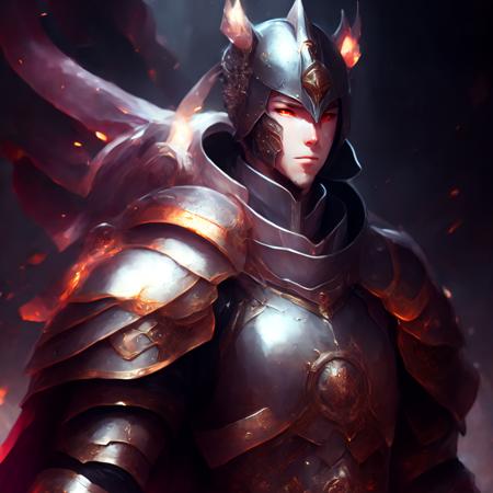 anime, a portrait of an ascendent knight (AscendentPortrait style:1)  <lora:djzAscendentPortrait:0.8>