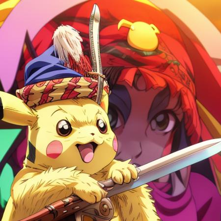 anime artwork, best quality, pikachu wearing a zeybek holding a sword, anime style, key visual, vibrant, studio anime, highly detailed<lora:add_detail:1> <lora:EgeErkek-10 (3):.9> <lora:animemix_v3_offset:1>