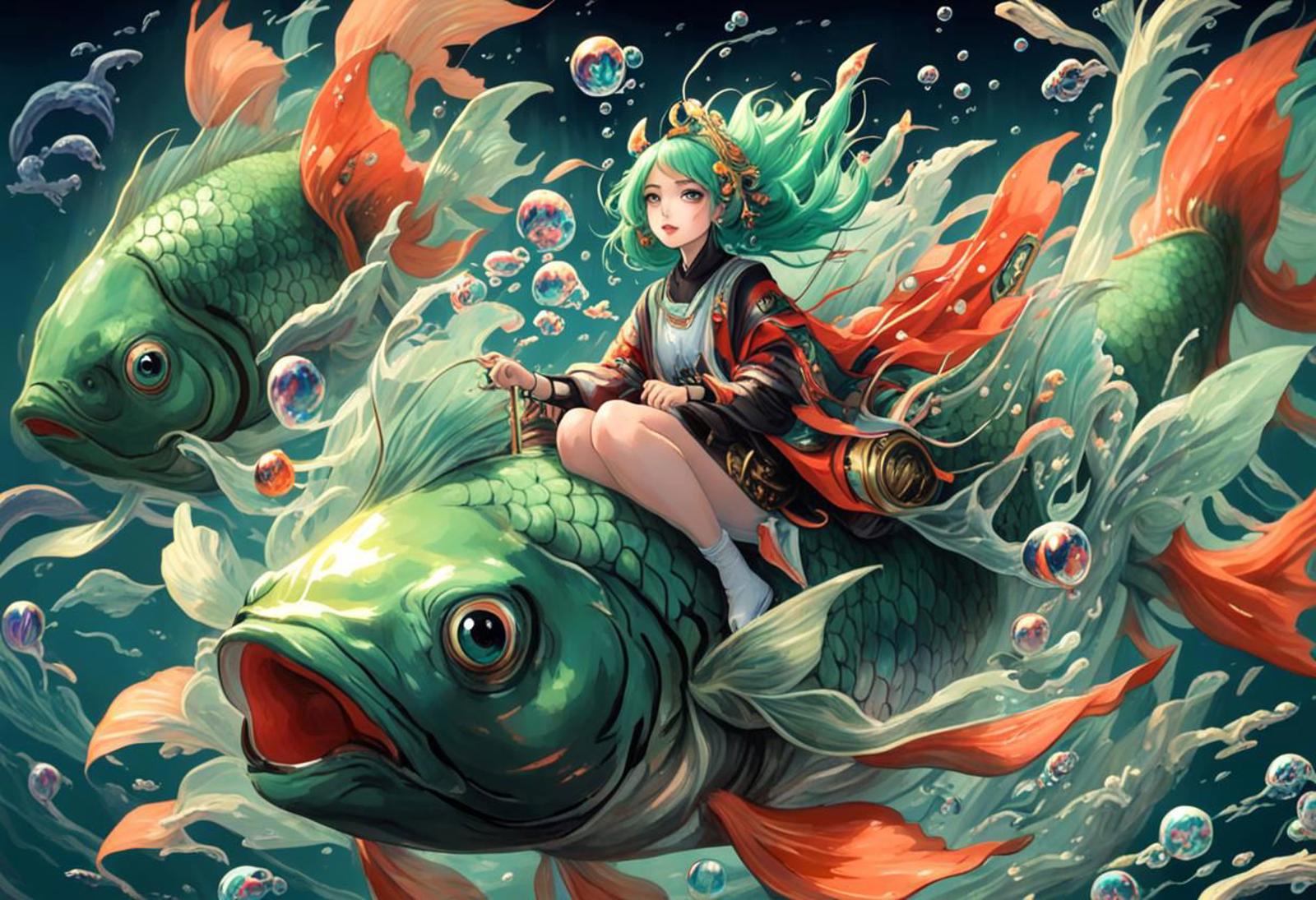 【XL】绪儿-水空两栖大鱼Big fish image by jarsin918