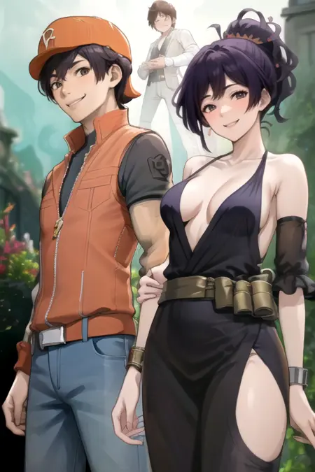 Boboiboy x Yuzuriha (Boboiboy Galaxy x Jigokuraku)