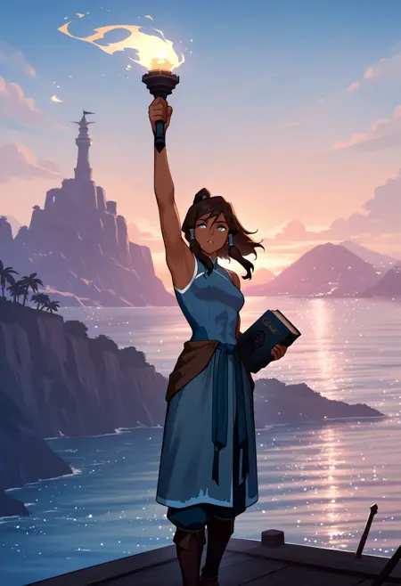 Lady Liberty Pose - Statue of Liberty