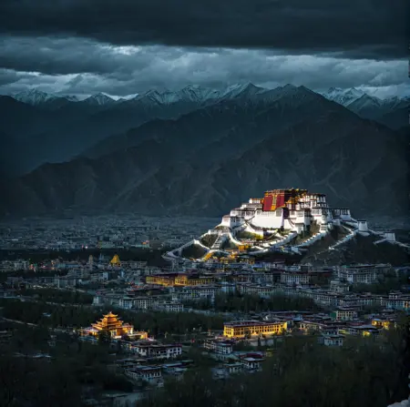 potala palace布达拉宫 建筑模型
