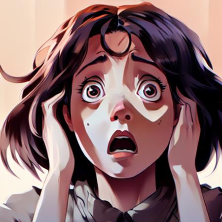 scared face anime