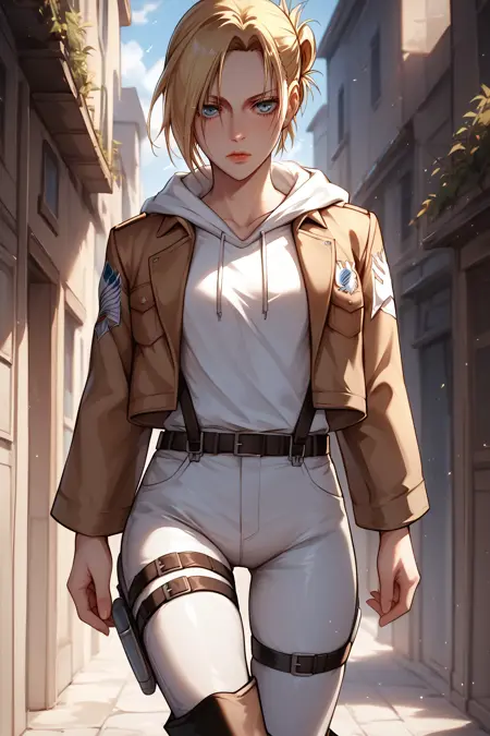 Annie Leonhart | Attack on Titan | PonyXL and sd 1.5