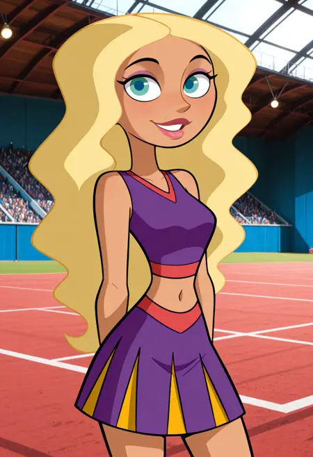 Tara, blonde cheerleader from Middleton High School, (Kim Possible), LoRA, PonyXL | IllustriousXL