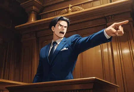 Phoenix Wright Objection Pose (Flux/Pony/IL)