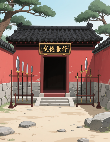 2D Anime scene - art style - Qwen Qwen