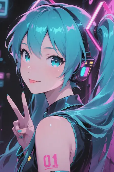 Synth Neon style
