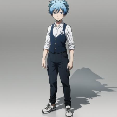 Nagisa-kun,<lora:Nagisa-kun:0.7>,1boy,simple background,school outfit, full body, masterpiece, best quality, ultra detailed,highly detailed,insanely detailed, hdr, 8k, creativity,design,aesthetics,visual,artistry,craftsmanship,style,technique,expression,imagination,talent