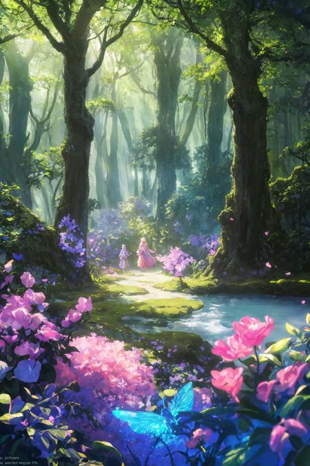 masterpiece, best quality, high quality,extremely detailed CG unity 8k wallpaper, An enchanting and dreamy scene of a fantasy forest, with towering trees, glowing mushrooms, and hidden fairy glens, creating a sense of mystique and enchantment, artstation, digital illustration, intricate, trending, pastel colors, oil paiting, award winning photography, Bokeh, Depth of Field, HDR, bloom, Chromatic Aberration ,Photorealistic,extremely detailed, trending on artstation, trending on CGsociety, Intricate, High Detail, dramatic, art by midjourney,no humans,