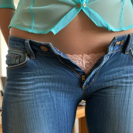 Open Fly - Zipper Down